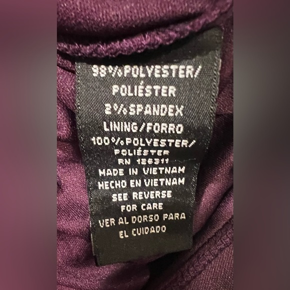 WOMENS SIZE 10 RN STUDIO BY RONNI NICOLE WINE LACE SHORT SLEEVE DRESS LINED EUC - Picture 8 of 9